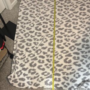 Gray Leopard Print Blanket